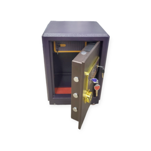 XF0741 AL-720 Safe On Wheels With 2 Keys + Combination Lock Safe Size: 45.5cmx 45cm x 71.5cm