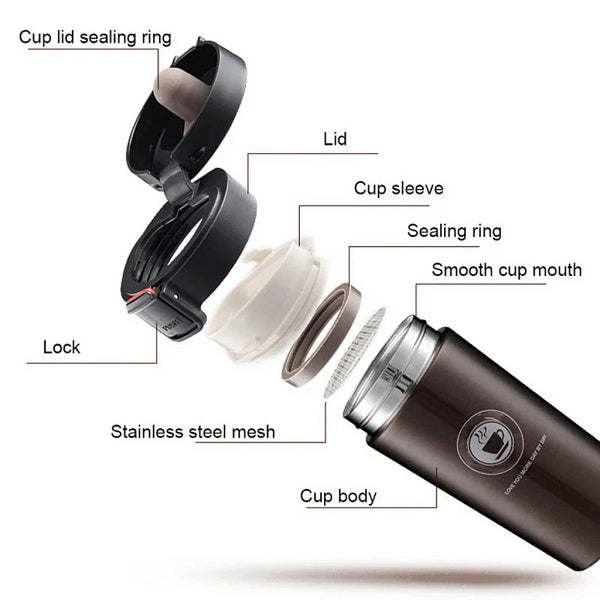 086 Stainless Steel Vacuum Insulation Cup 350ml 18-8