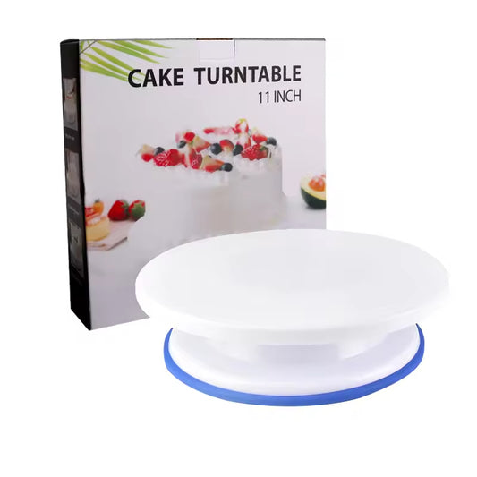 Cake Turntable Anti-skid Plastic Decorating Rotating Table Pastries Cake Decoration DIY Baking Tools Revolving Cake Stand