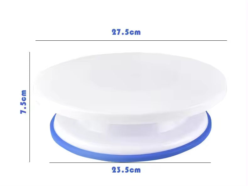 Cake Turntable Anti-skid Plastic Decorating Rotating Table Pastries Cake Decoration DIY Baking Tools Revolving Cake Stand