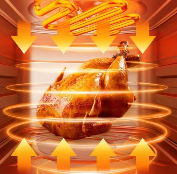 XF0912 10L Air Fryer 2400W 8 Smart Menu 360° Heating, Touch Display