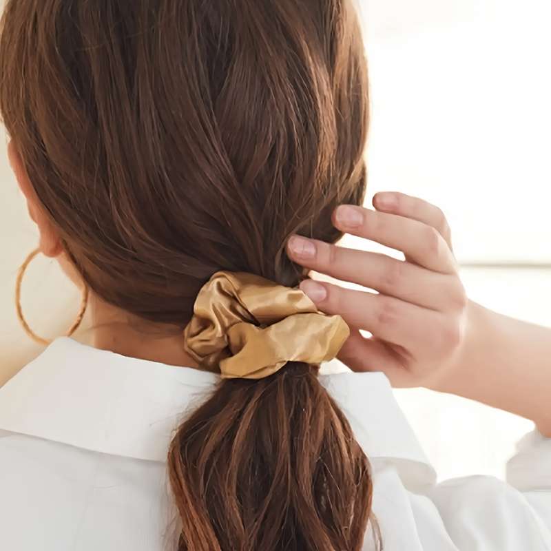 12-Pack Luxury Satin Hair Scrunchies Set
