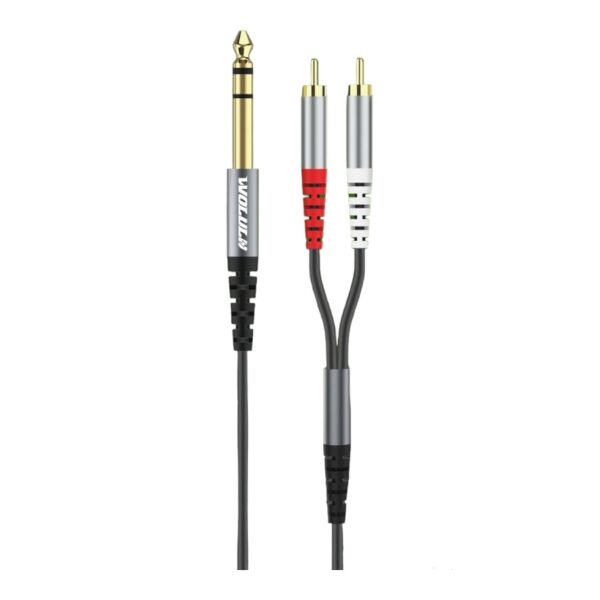 Wolulu AS-51179 6.35m To Dual Lotus Head Cable 1.5m