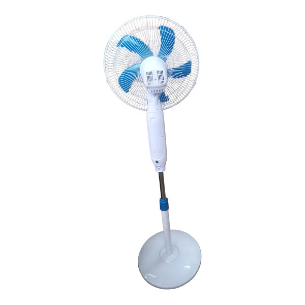 16" Solar Powered 3 Speed Ocillating Floor Fan
