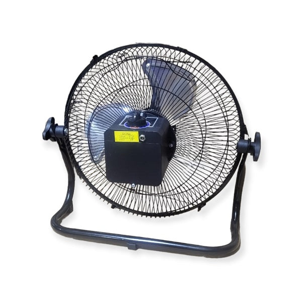 12 Inch Rechargeable Solar Fan 10W Solar Panel 12W 9V 3 Speed Oscillatiing