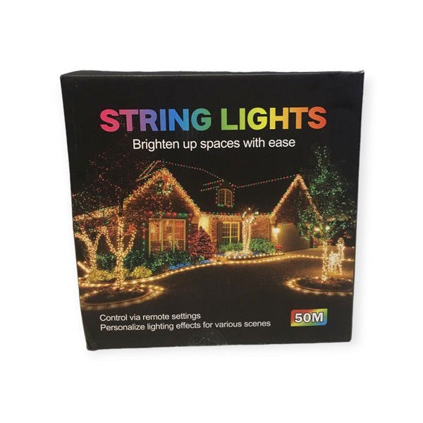 ZYF-173 50M Clear White Balls 2835LED String Lights 220V