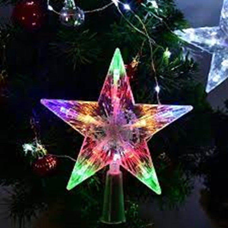 ZYF-104 Christmas Tree Top LED Star RGB 15cm