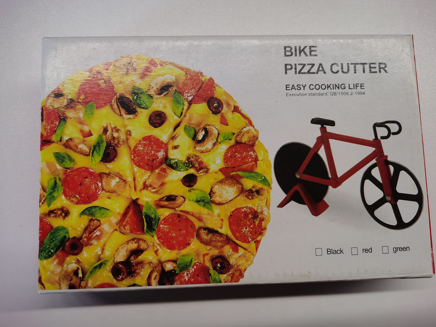 Bicycle Pizza Cutter, Non-Stick Pizza Cutter, Stainless Steel Double Pizza Cutter, Suitable for Kitchen, Parties