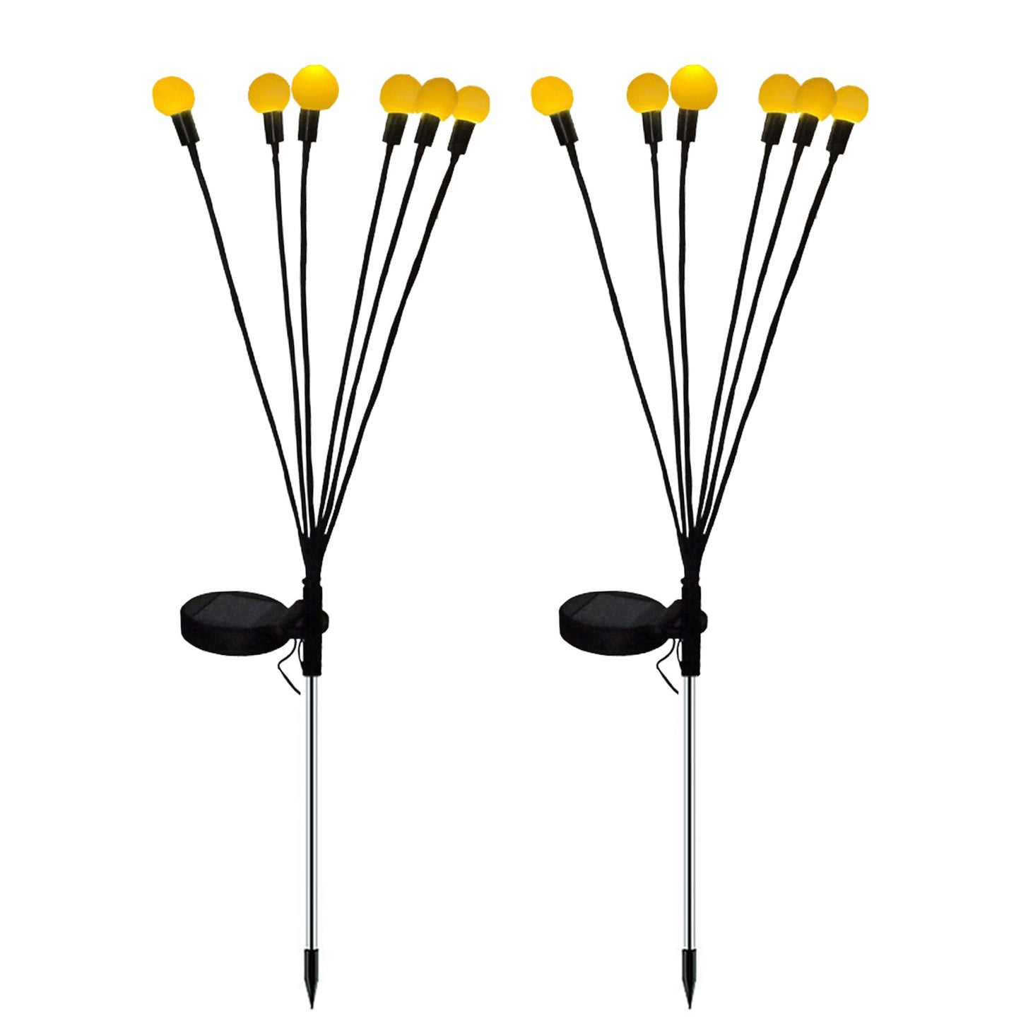 FA-LC38H-6 Solar Powered Starburst Swing Outdoor Warm White Bulb Garden Light