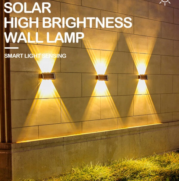 Triple Light Source Solar Powered Sensor Light Warm White with 2 Lighting Modes