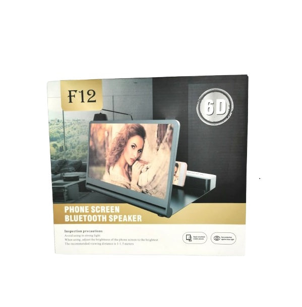 F12 Phone Screen Magnifier With Bluetooth Speaker 6D