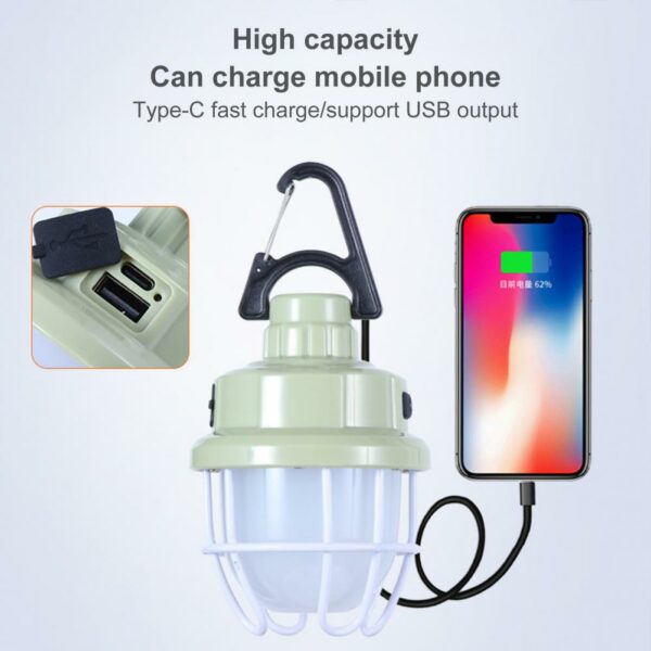 YD-42 USB Rechargeable Four Gears Compact Camping LED Light