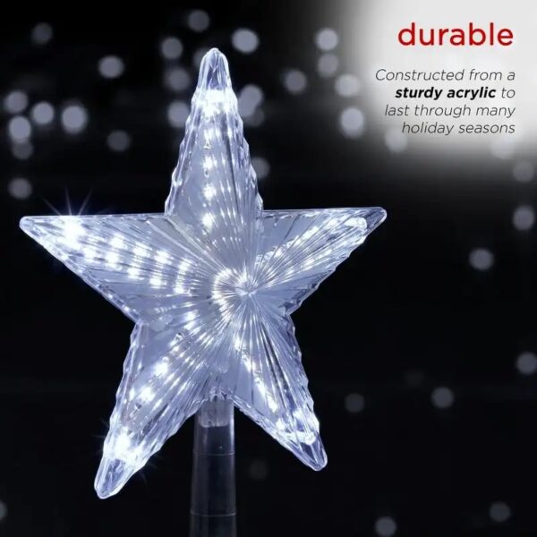ZYF-105 Christmas Tree Top LED Star White 15cm