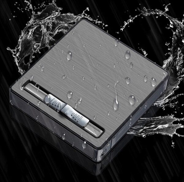 1831279 Cigarette Holder Case with Gas Refillable Lighter, Fots 20 Cigarettes DA-3032