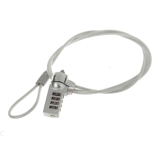 Technology Laptop Notebook 4 Digit Computer Lock Anti-theft Chain Security Password For PC