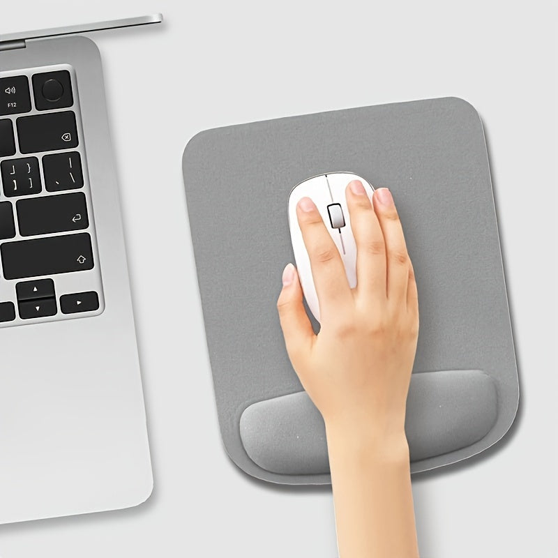 Ergonomic Computer and Laptop Wrist Rest Pad - Comfortable Hand Support Mouse Pad, Oval Desk Accessory for Gaming and Typing