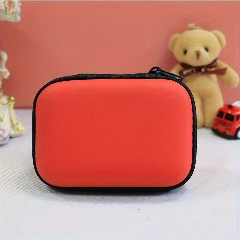 1pc Data cable travel storage bag USB charger headphone storage bag