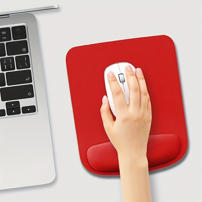 Ergonomic Computer and Laptop Wrist Rest Pad - Comfortable Hand Support Mouse Pad, Oval Desk Accessory for Gaming and Typing