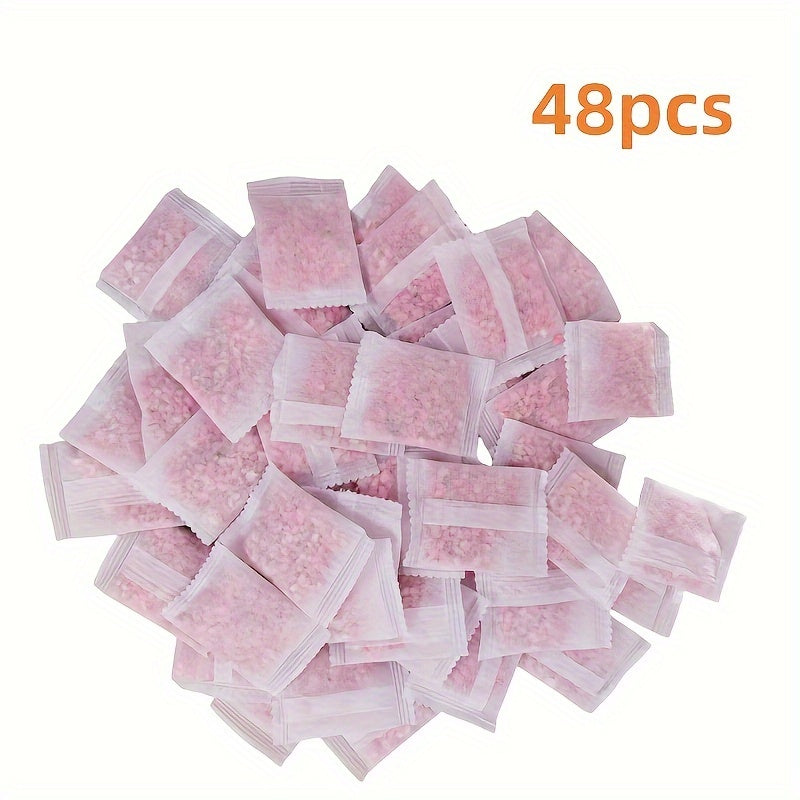 48-Pack Floral Closet Fresheners - Moisture-Proof, Mildew-Proof, Deodorizing Home Fragrance Bags