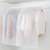1 Pack Large Clear Plastic Garment Bags, Dustproof Suit Covers, Wardrobe Clothing Protectors, Hanging Storage Bags