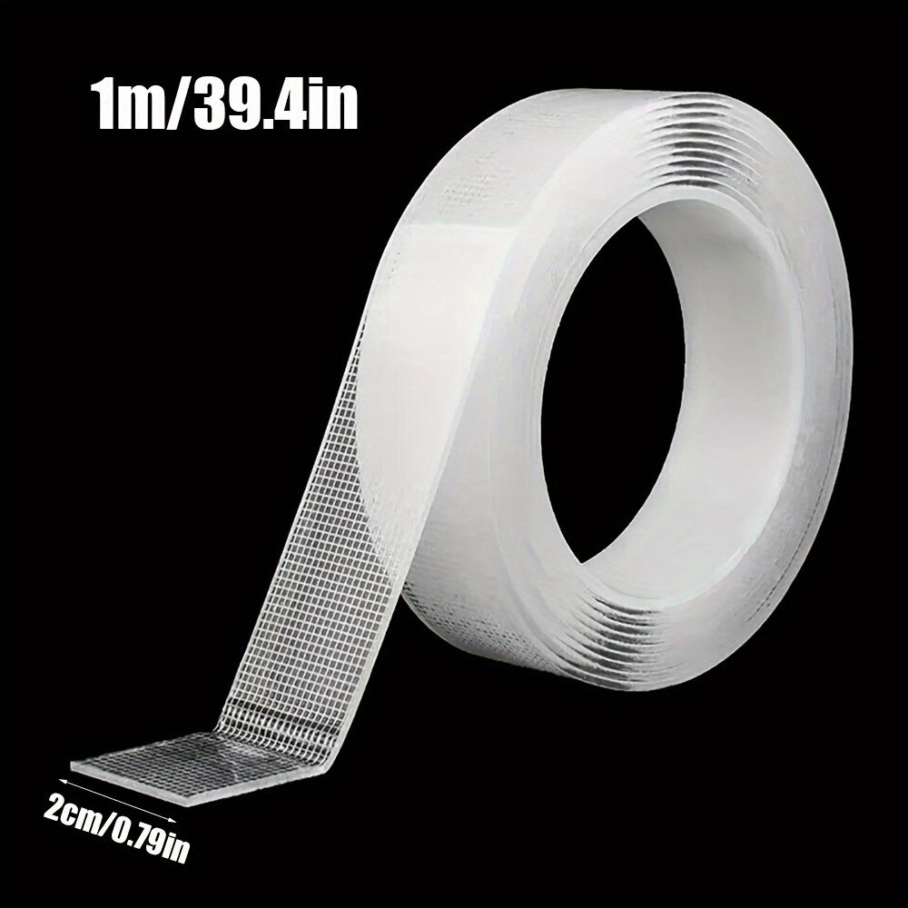 Nano Magic Tape - 1 piece, Waterproof No Residue Adhesive, Heavy Duty Transparent Double-Sided Tape, Multi-Purpose, Suitable for Home and Office, No Electricity Required