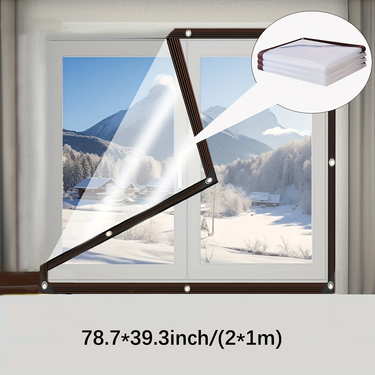 Pe Material Transparent Winter Heat Insulation Cover - Transparent Waterproof Tarpaulin,