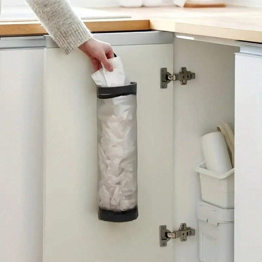 Large Capacity Shopping Bag Rack: Mesh Hanging Storage Rack for Kitchen, Breathable Plastic Bag Storage Rack, Foldable, Suitable for Contact with Food