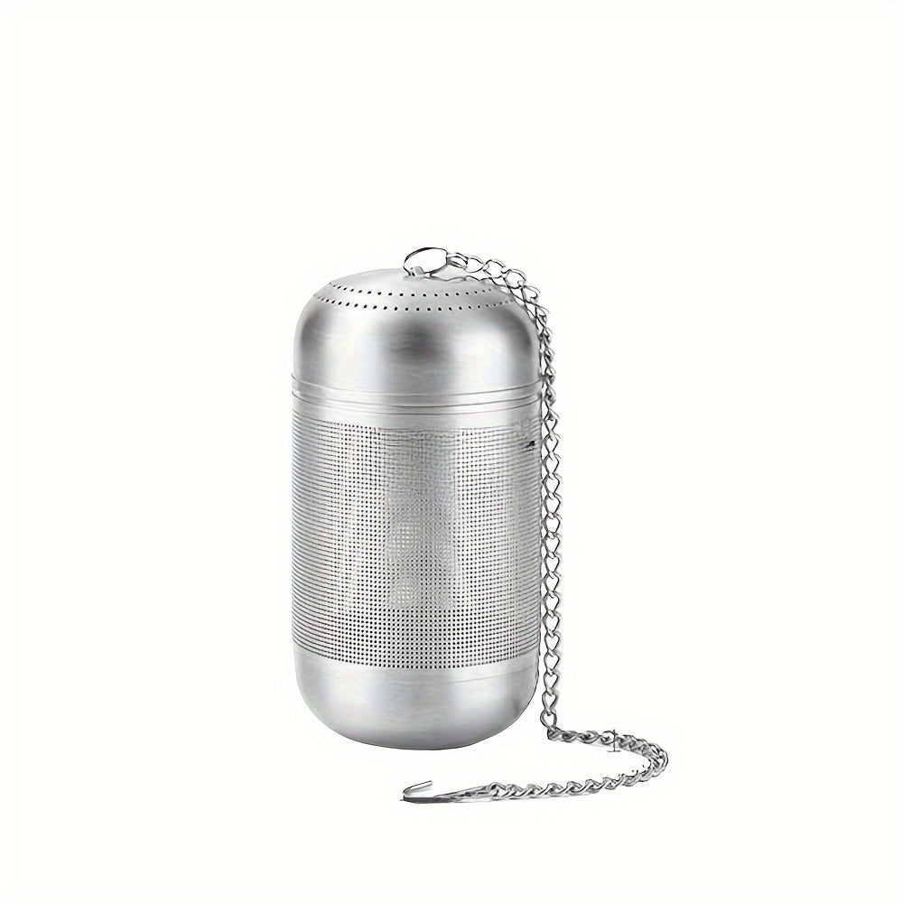 Premium Stainless Steel Tea Infuser with Chain Hook and Lid - Fine Mesh Loose Leaf Filter, Reusable Filter for the Perfect Brew
