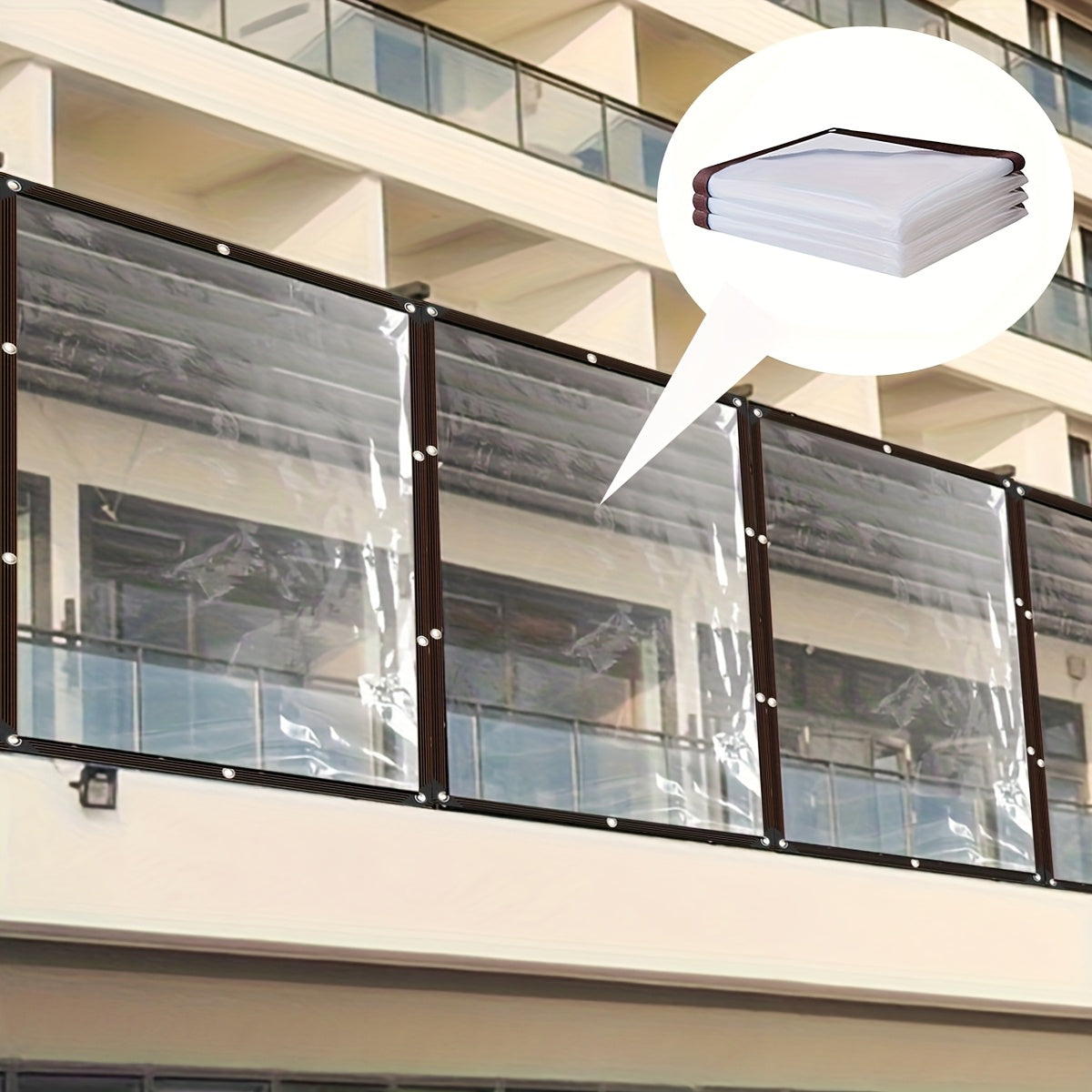 Pe Material Transparent Winter Heat Insulation Cover - Transparent Waterproof Tarpaulin,