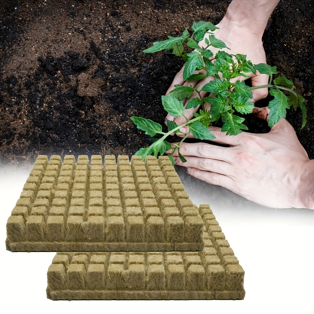 50 pieces of soilless cultivation substrate plant propagation seedling blocks plant rock wool substrate hydroponic seedling blocks, 25*25*25 mm