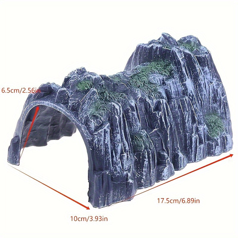 Simulation cave scene model plastic track train tunnel accessories sand table scene cave Christmas Halloween gift