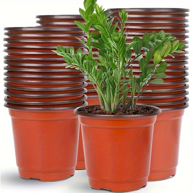 10-pack seedling pots, flower pots, nutrient cups for growing succulent plants, vegetable seedlings, saplings, flowers with drainage holes to prevent roots from being suffocated