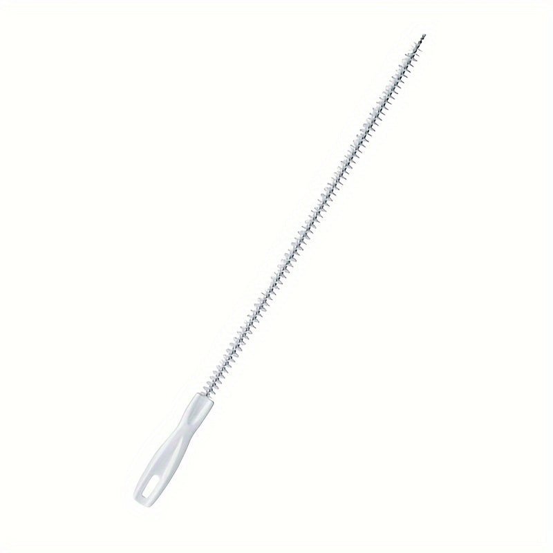 1条 45厘米长 FlexiClean Plastic pipe cleaning brush, pipe head plus tool, bathroom drain and pond sludge remover, flexible cleaning equipment