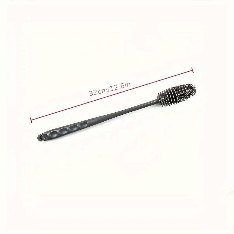 1pcLong handle silicone cup bottle brush - non-electric cleaning brush, deep cleaning every corner