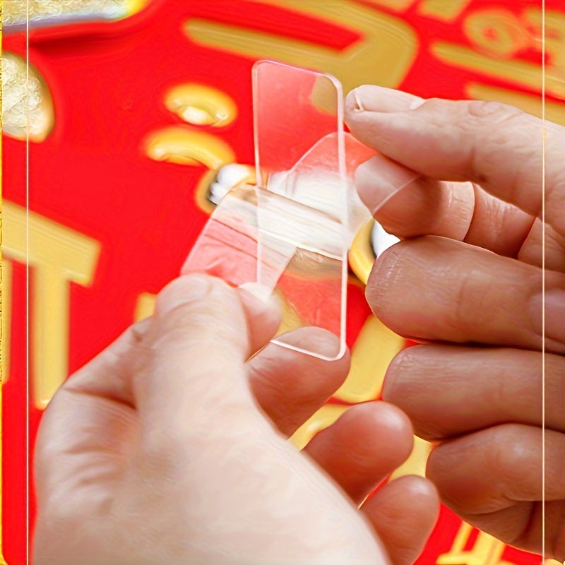 60 pieces double-sided transparent tape package waterproof transparent and easy to tear