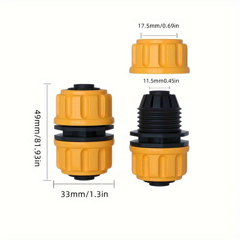 Premium Plastic G1/2 Inch Hose Repair Fittings - For Car Wash, Air and Water Lines