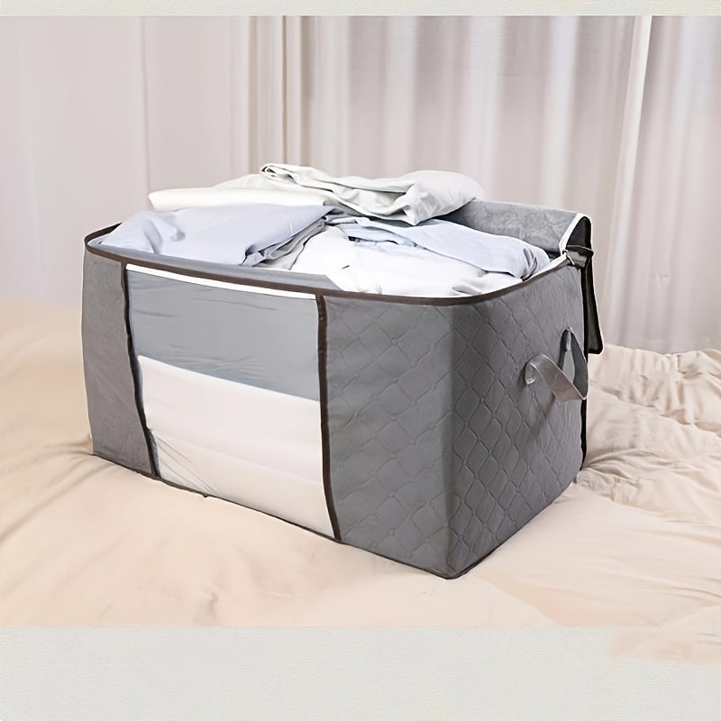 1pc Extra Large Clear Window Storage Bag with Durable Handle - Great for RV and Home Organization, Waterproof Clothes and Bedding Storage Bags