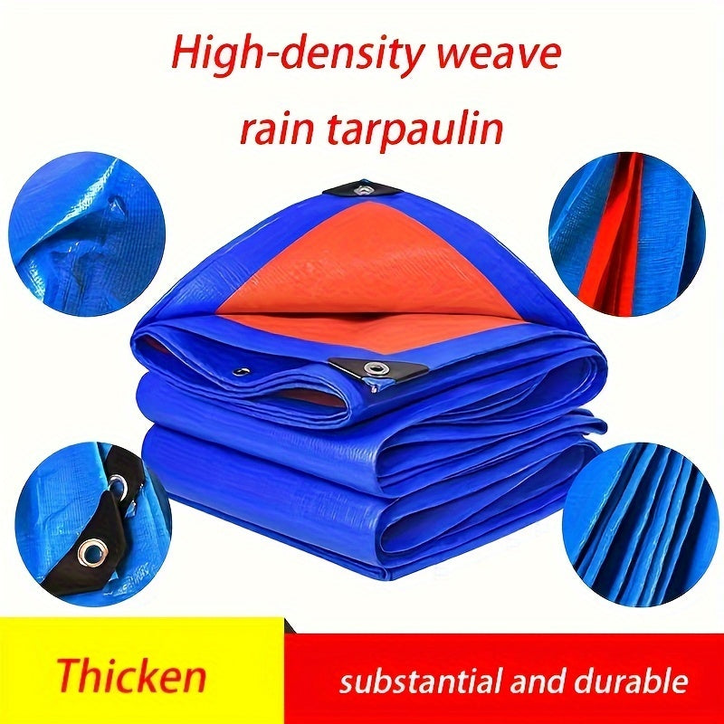 Vandham Heavy-Duty Waterproof Tarpaulin, PE Material, Multipurpose Tarp for Car, Home, Camping, Rain Cover, Protection Canopy - Durable and UV Resistant