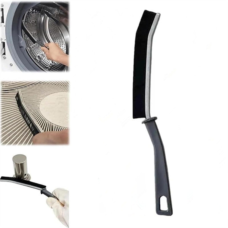 1 Piece Long Handle Groove Cleaning Brush - Stiff Bristle, Multi-Purpose Crevice Tool for Windows and Doors, Dust Removal, No Dead End, Scrubbing - Essential Cleaning Supplies