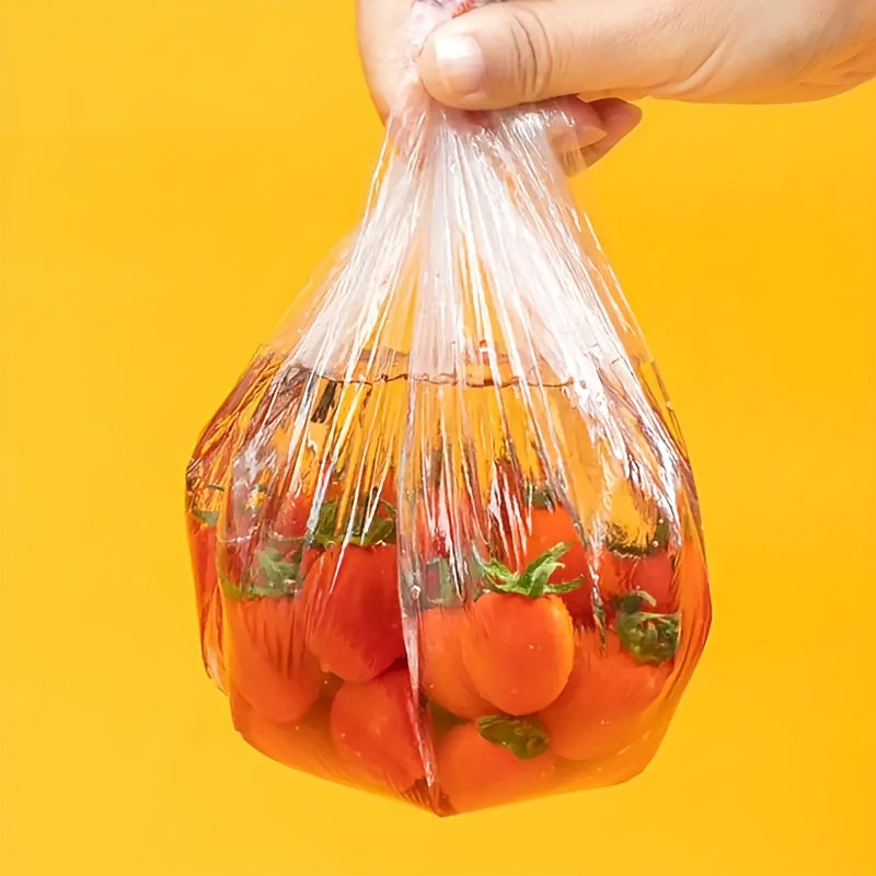 300pcElastic Food Covers - Disposable Plastic Bowl & Vegetable Freshness Wraps for Kitchen and Dining, Perfect for Home Use