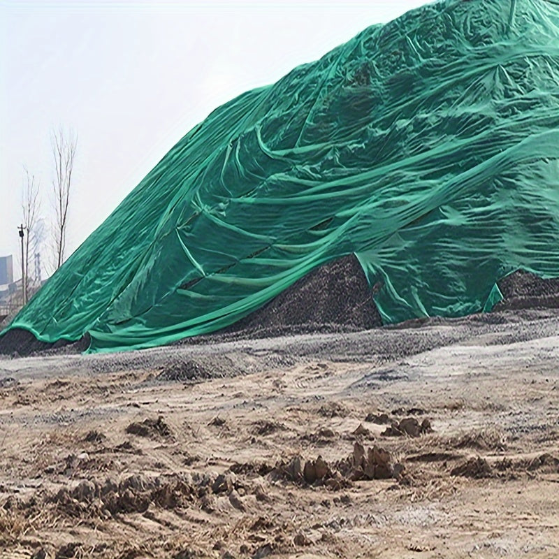 Green PE material dustproof sunshade net for construction sites, gardens and ponds - UV protection net cover for coal, sand, soil - insect proof vegetable net - recyclable environmentally friendly safety net