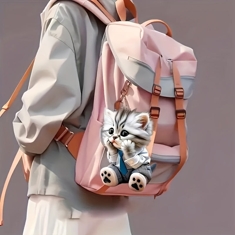 Charming Acrylic Cat Car Charms And Keychains