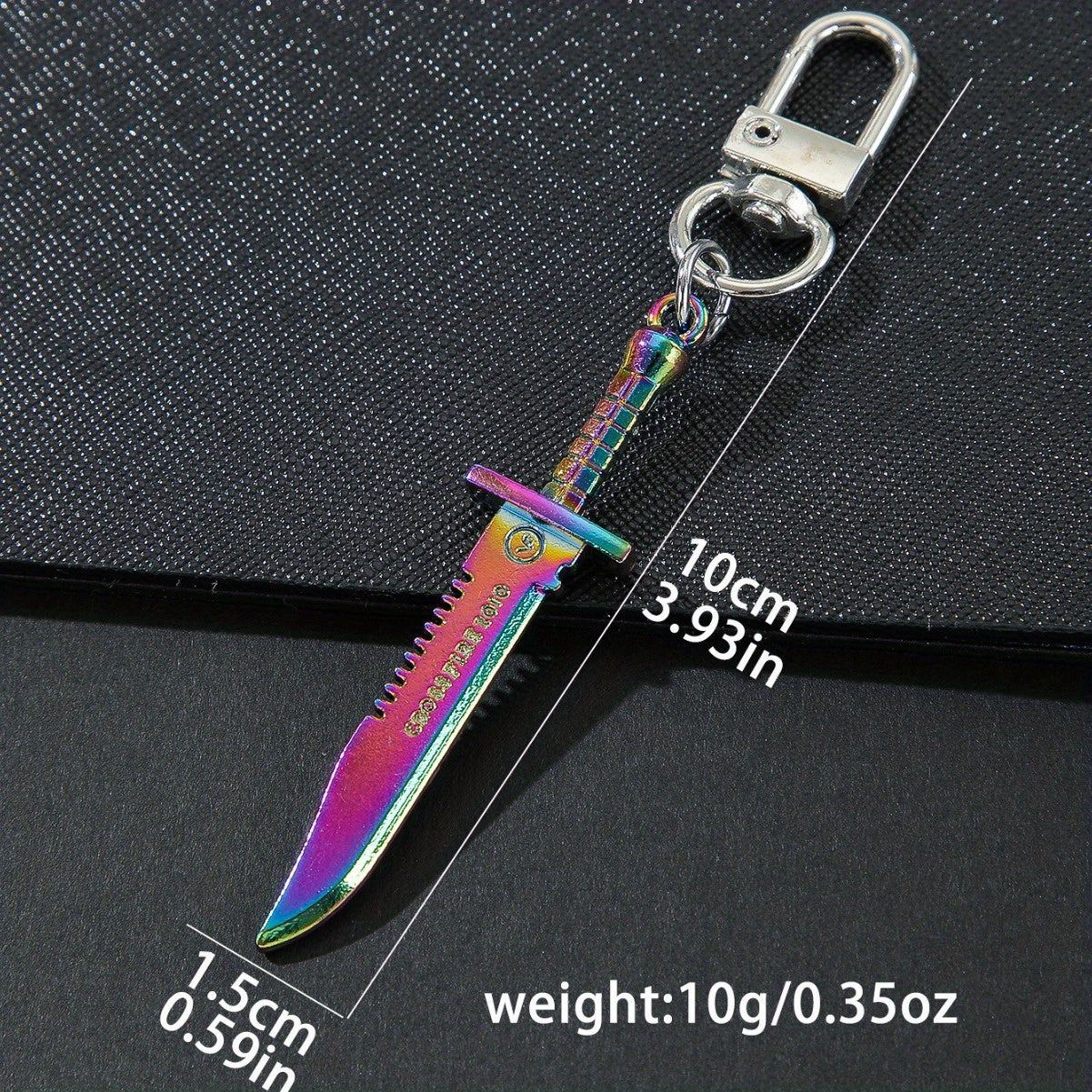 Men's metal knife model keychain, gamer fashion model keyring accessories