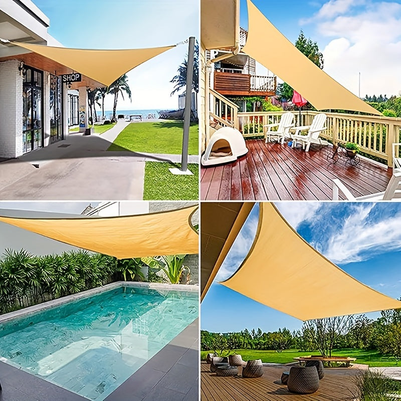 Beige Shade Net - UV Resistant, Encrypted Outdoor Covering for Patios, Gardens, Porches and Balconies - Durable PE Material