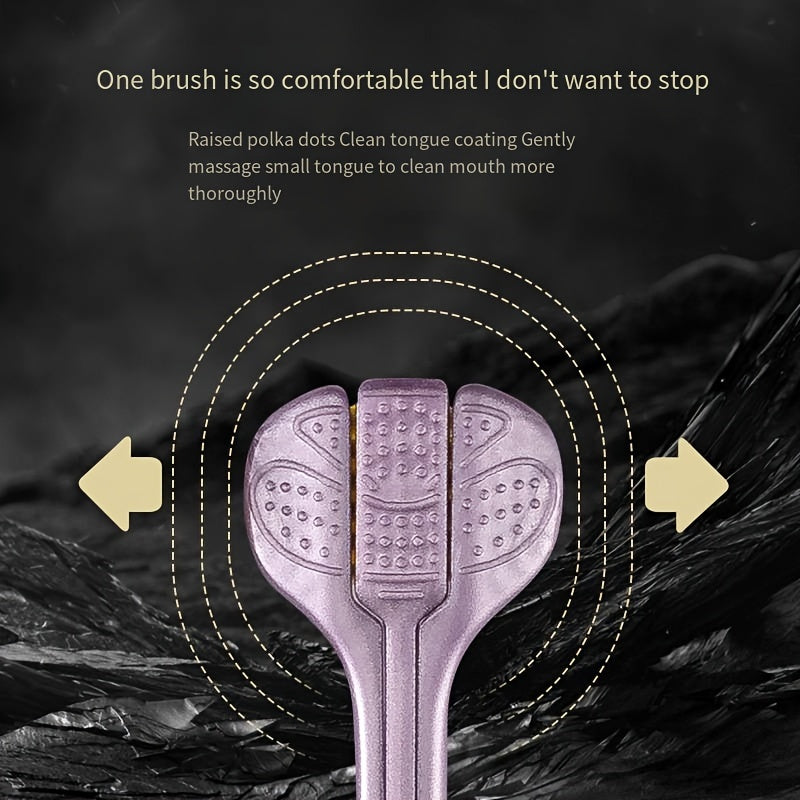 4-Pack XFDXKLY 3D Manual Toothbrush for Adults - Medium Firmness, Microfiber Bristles, Removes Plaque, Includes Tongue Cleaner, Neutral Oral Care, Available in Multiple Colors