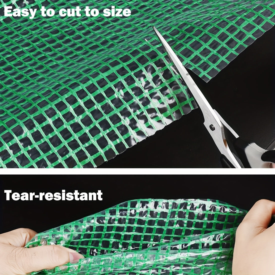 Heavy Duty Green Transparent Tarp -, UV and Waterproof Plastic Cover,
