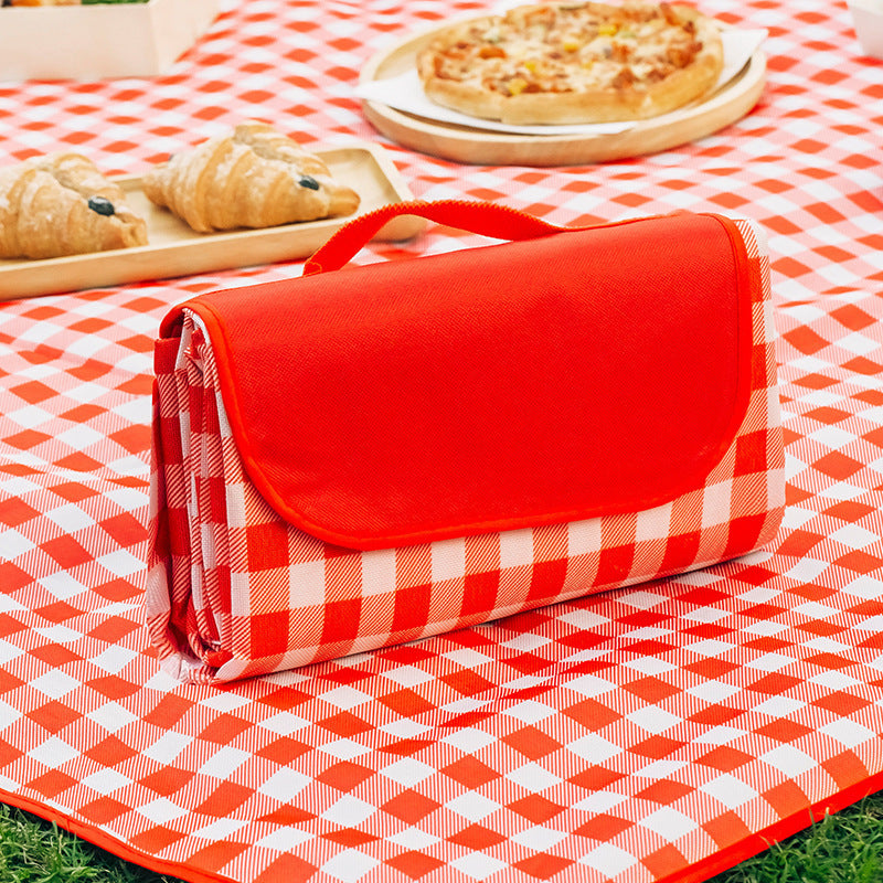 1 Portable Picnic Mat - Durable Polyester, Waffle Weave, Hand Washable, Large Outdoor Blanket for Camping and Beach Trips