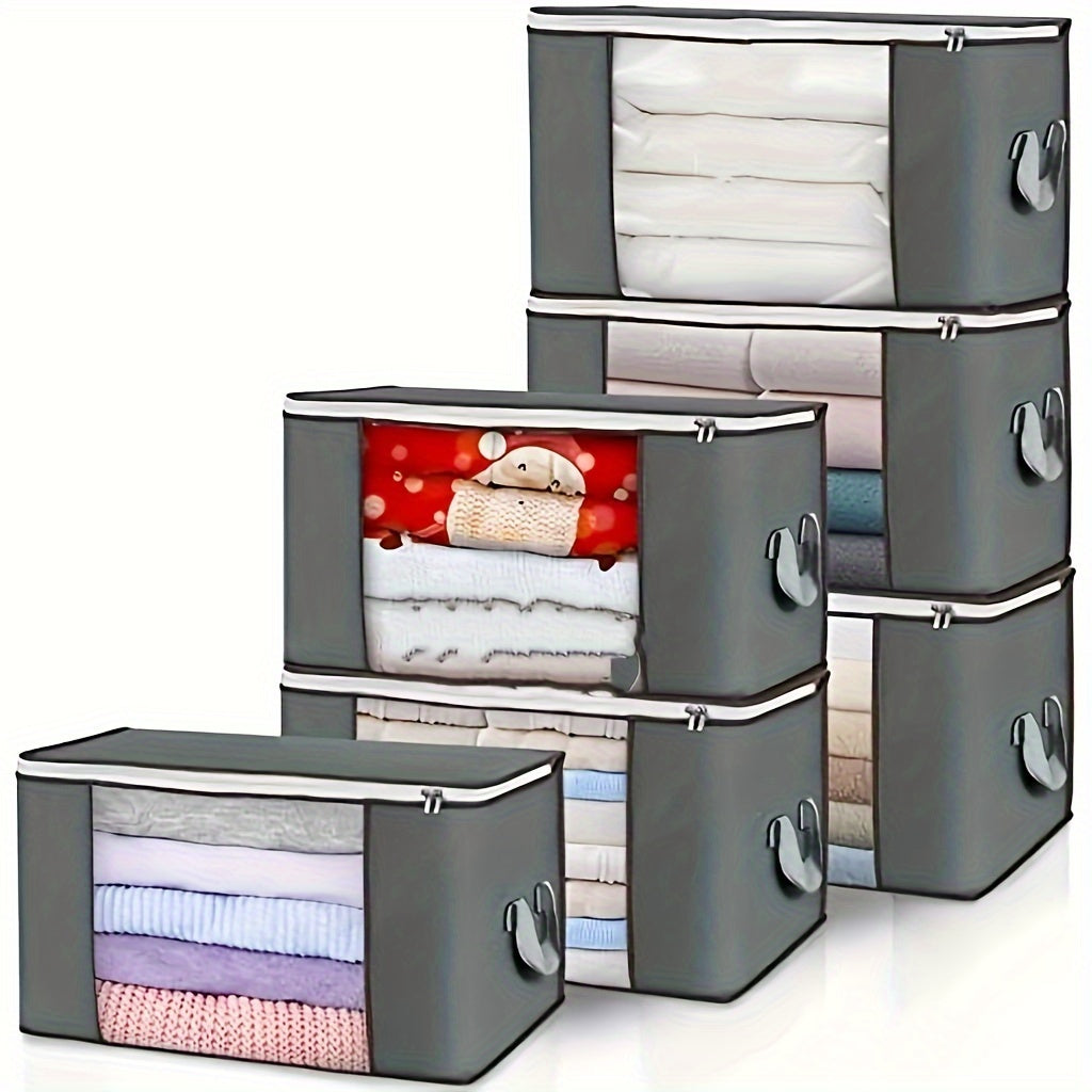 1pc Extra Large Clear Window Storage Bag with Durable Handle - Great for RV and Home Organization, Waterproof Clothes and Bedding Storage Bags