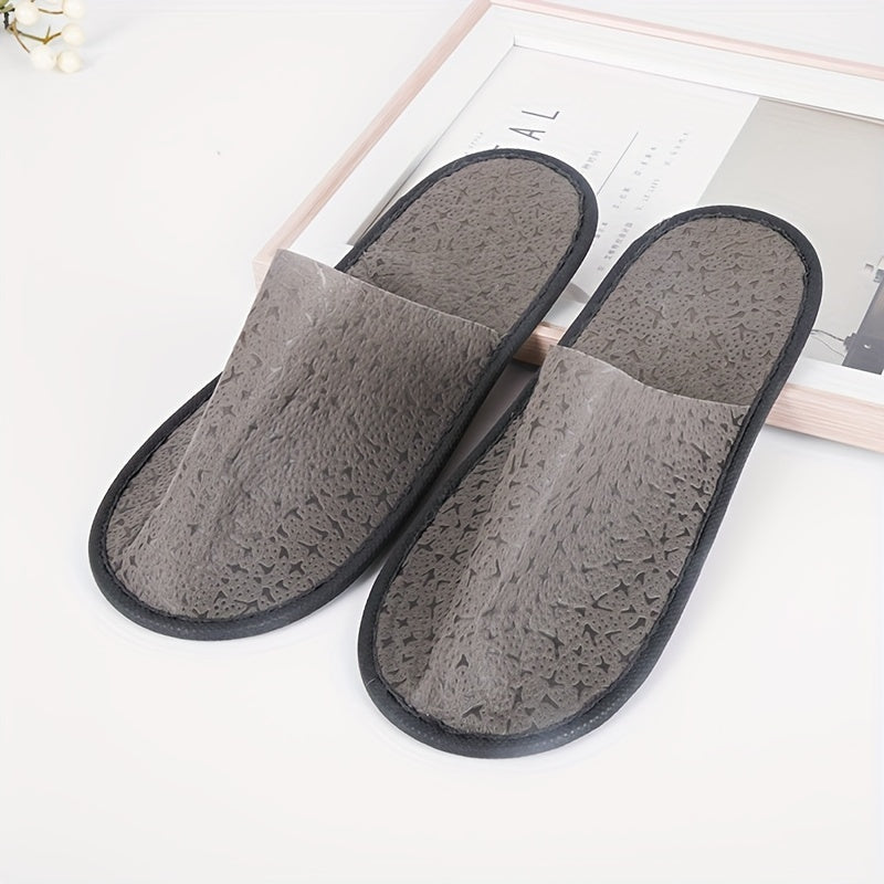 Hypoallergenic Cotton Disposable Guest Slippers - Suitable for Home, Hotel, Spa and Beauty Salon, Foot Spa