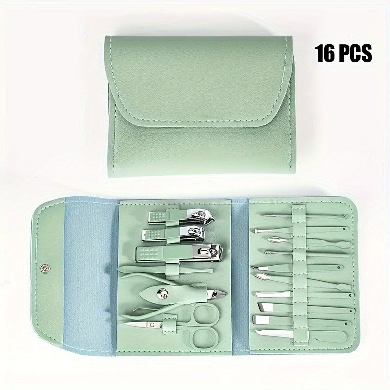 Nail Clippers Manicure Tool Set, with Portable Travel Case, Cuticle Nippers And Cutter Kit, Professional Nail Clippers Pedicure Kit, Grooming Kit for Travel